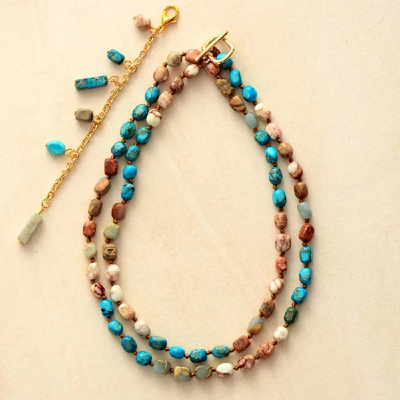 Sleek modern necklaces-High Energy Jasper Lariat Necklace