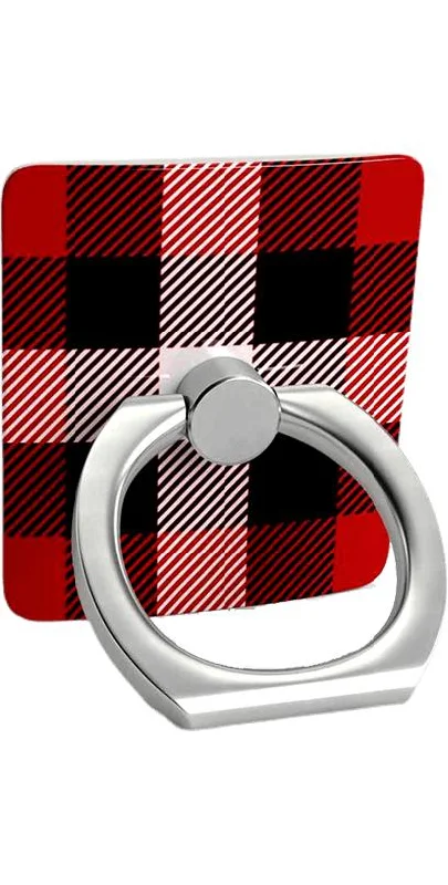 Bird feather rings-As if! | Red Plaid Phone Ring