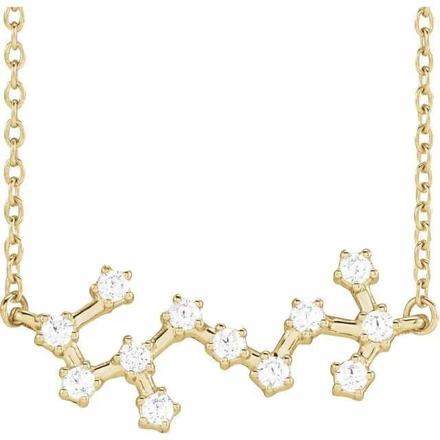 Short choker necklaces-14K 1/4 CTW Diamond Scorpio 16-18" Necklace