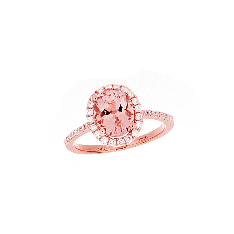 Stone-wrapped rings-Morganite Ring