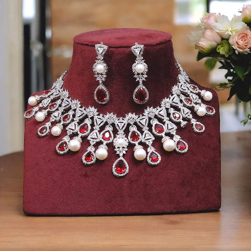 Old silver earrings-Bridal Polki Silver Red Choker Earrings Set, Wedding Polki Indian Jewerly Set, Pakistani Polki Choker Set, Jaipuri Polki jewlery Set