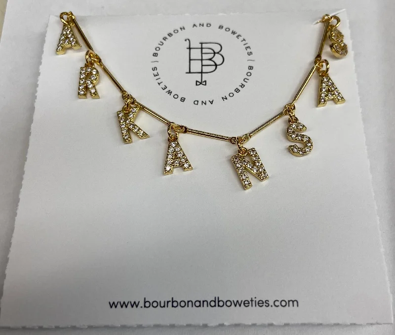 Ruby stone necklaces-Bourbon and Boweties | Arkansas Necklace