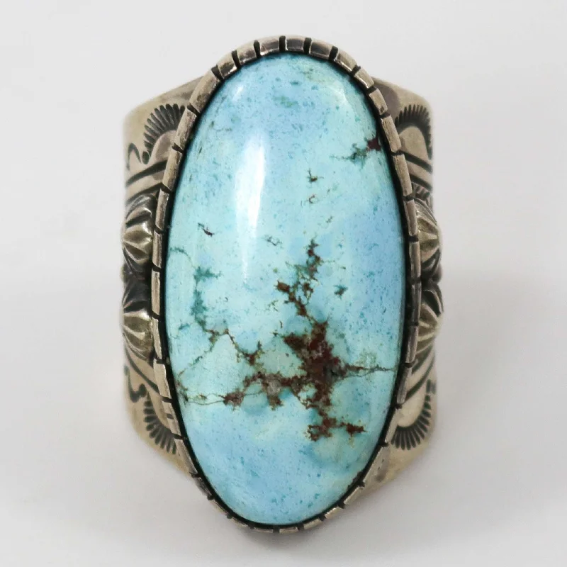 Glittering diamond rings-Golden Hills Turquoise Ring