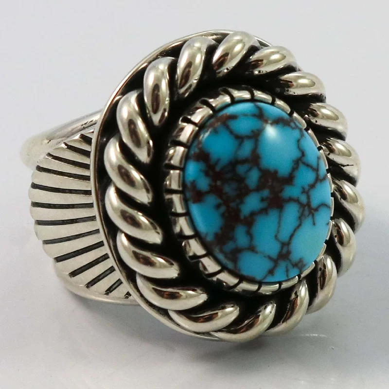 Dual-tone rings-Egyptian Turquoise Ring