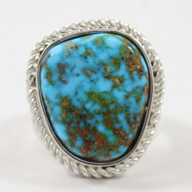 Onyx gem rings-Kingman Turquoise Ring