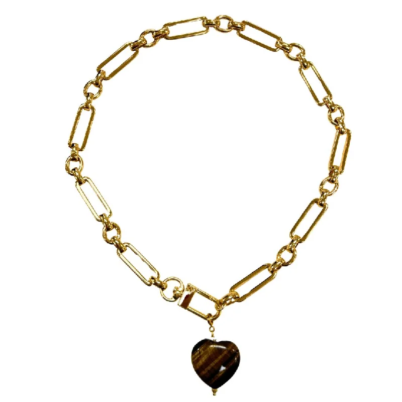 Luxe tennis necklaces-Accessory Concierge | Marble Heart Charm Necklace