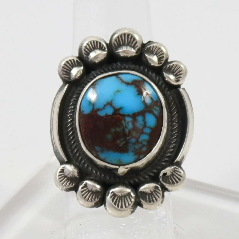 Garnet gem rings-Egyptian Turquoise Ring