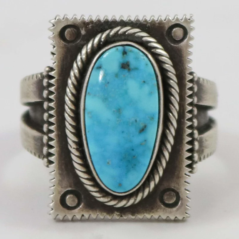 Peace charm rings-Blue Ridge Turquoise Ring