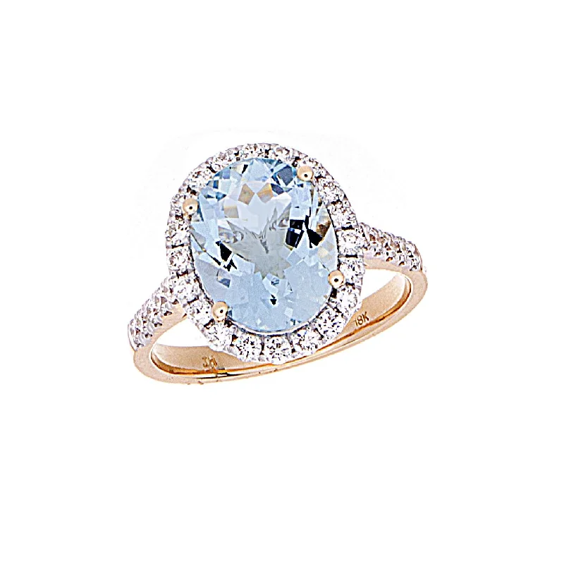 Forever band rings-Aquamarine Ring