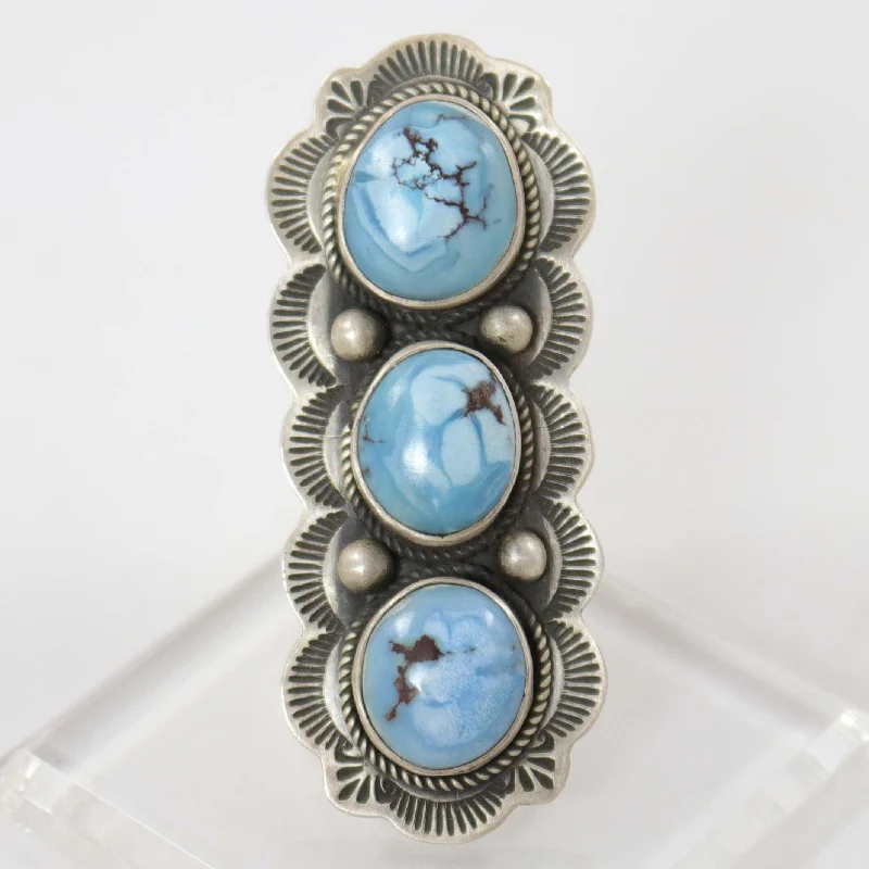 Astrology theme rings-Golden Hills Turquoise Ring