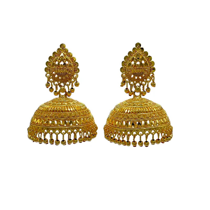 Monthly birthstone rings-Almond shape head Big Zumkha Earring