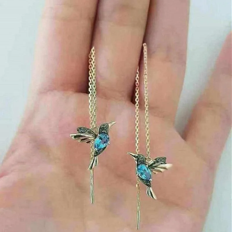 Pentagon stud earrings-Bird Hanging Earrings for Women Drop Earrings for Women Stylish Jewelry Personality