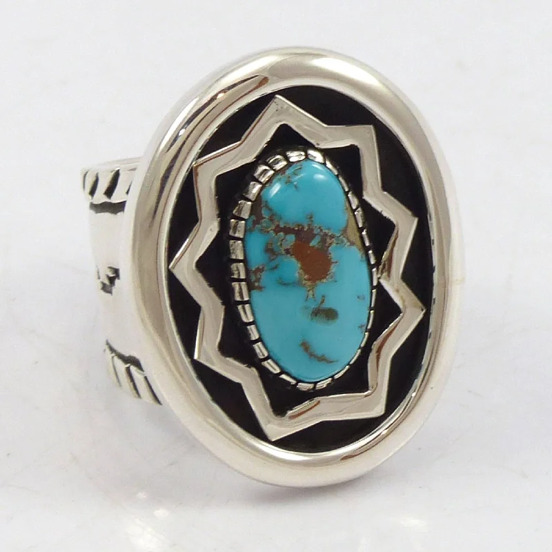 Curved band rings-Royston Turquoise Ring