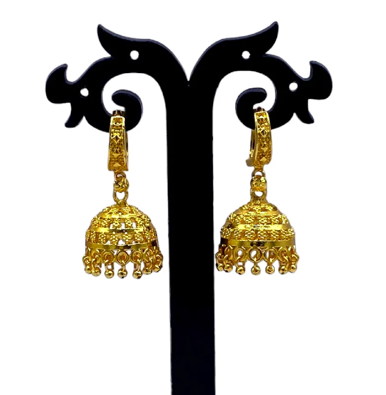 Edwardian style rings-Gold Zumkhi Bali Earring