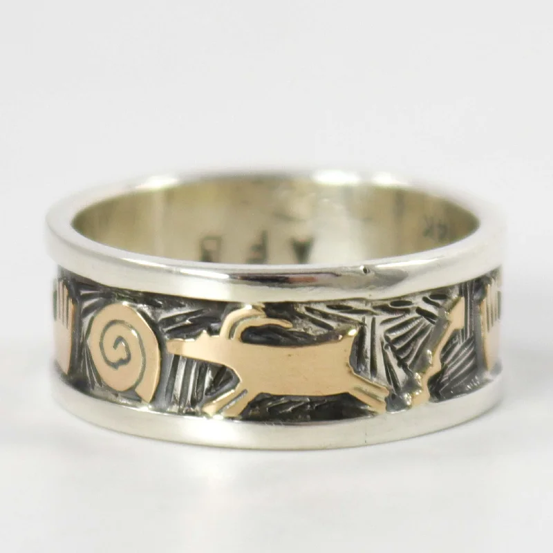 Monthly birthstone rings-Petroglyph Ring