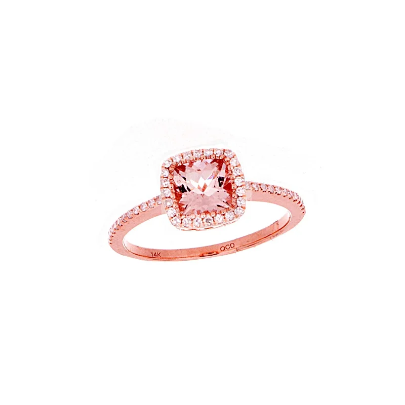 Dark gothic rings-Morganite Ring