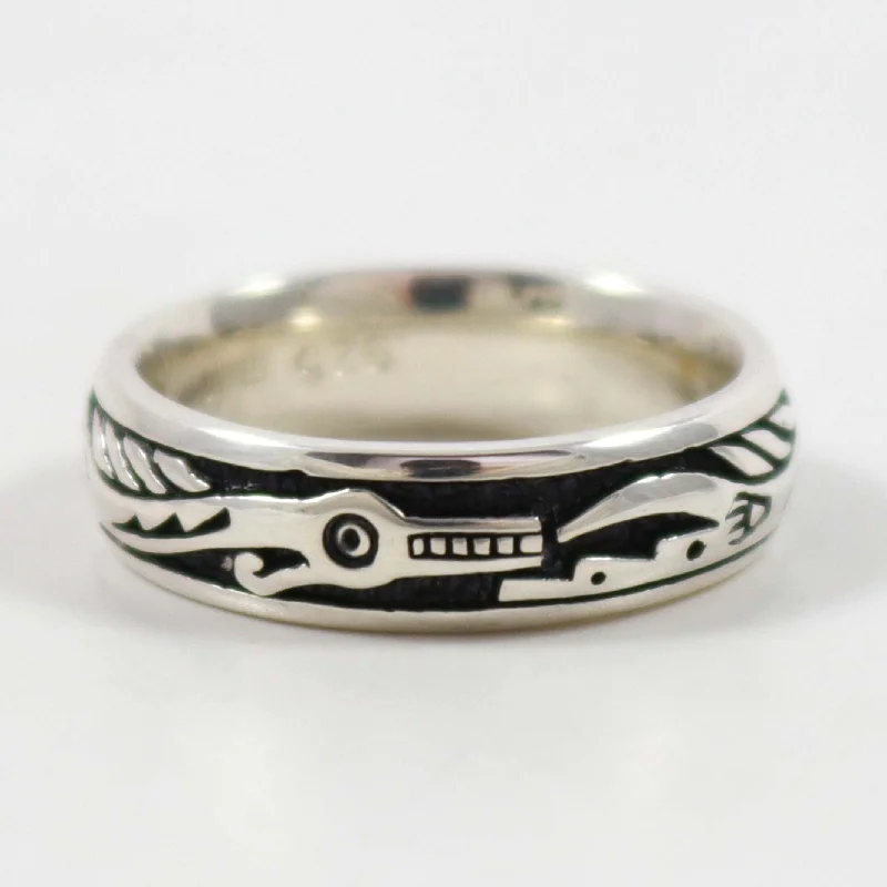 Spring band rings-Avanyu Ring