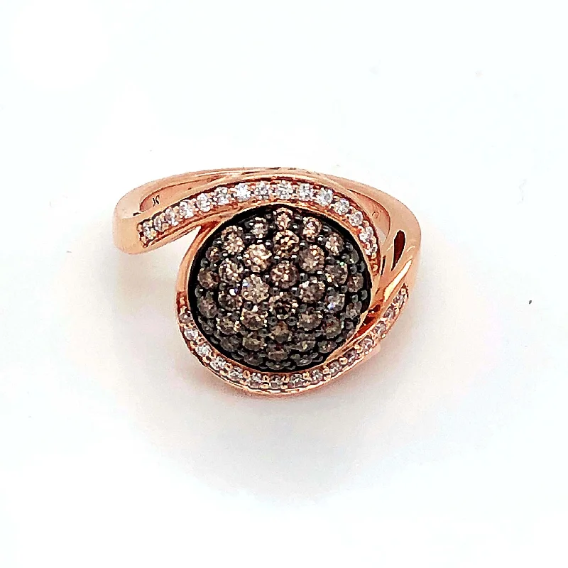 Flexible open rings-Choco Diamonds  Ring