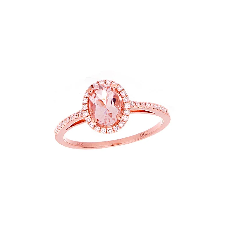 Monthly birthstone rings-MOrganite Ring