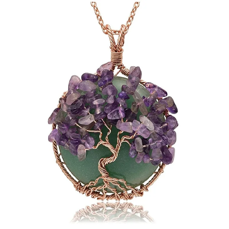 Corded fabric necklaces-Treasured Tree of Life Necklace