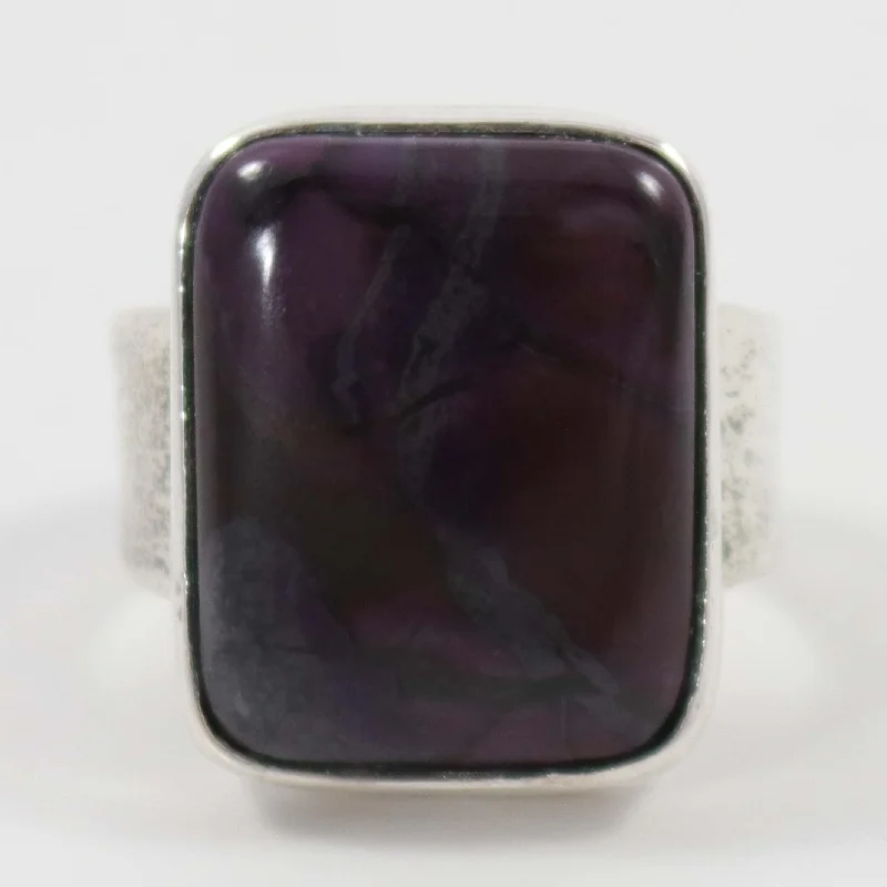 Sunstone rings-Sugilite Ring