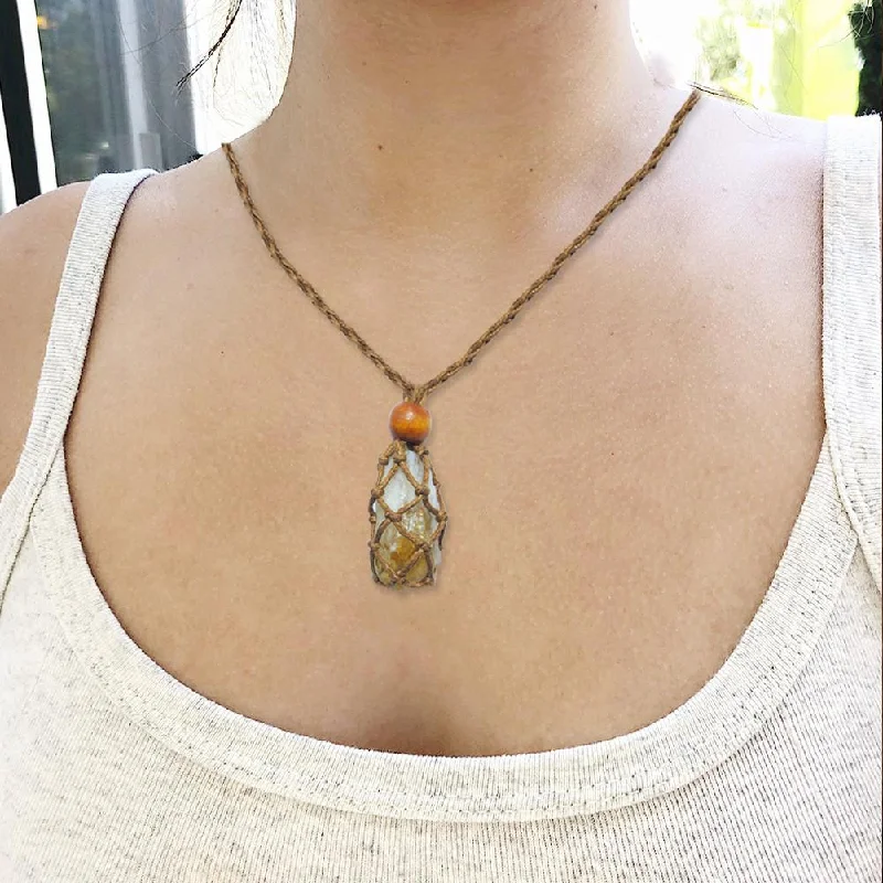 Old-world necklaces-Raw Citrine Prosperity Pendant Necklace