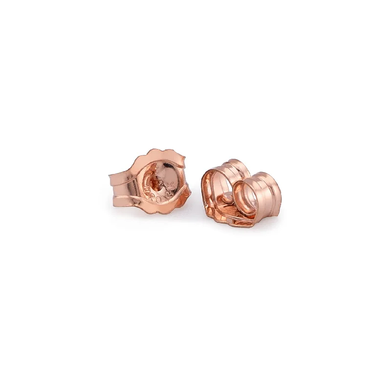 Ornate drop earrings-Rose Gold Fill Earring Backs