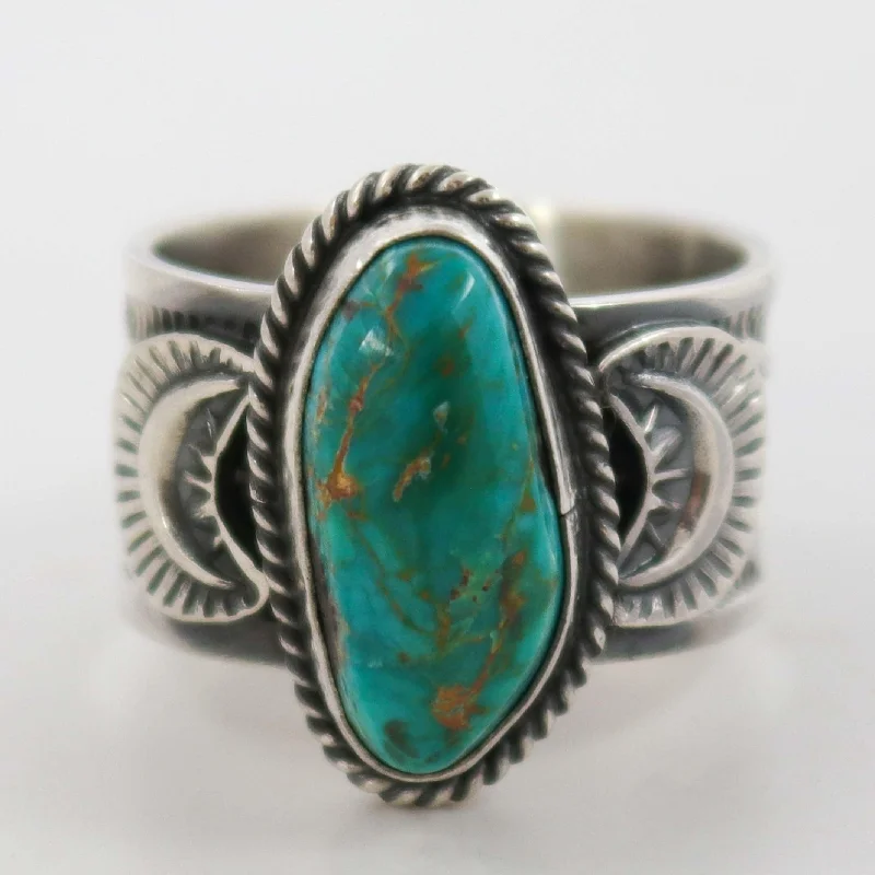 Malachite rings-Royston Turquoise Ring