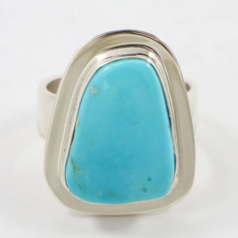 Small star rings-Kingman Turquoise Ring