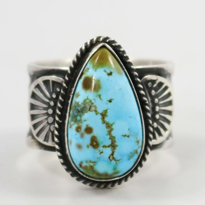 Multi-gem rings-Kingman Turquoise Ring