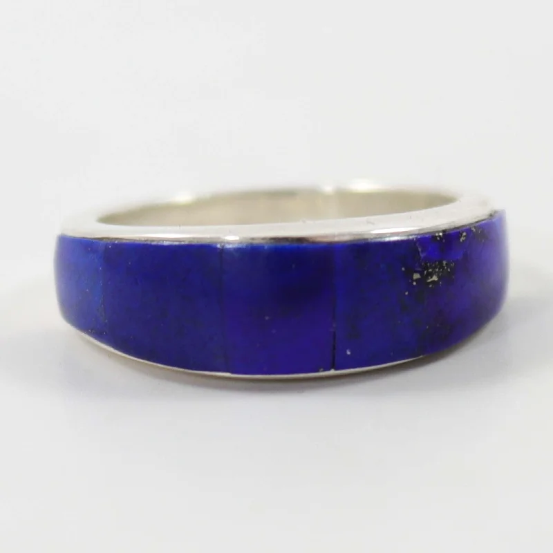 Pentagon shape rings-Lapis Ring