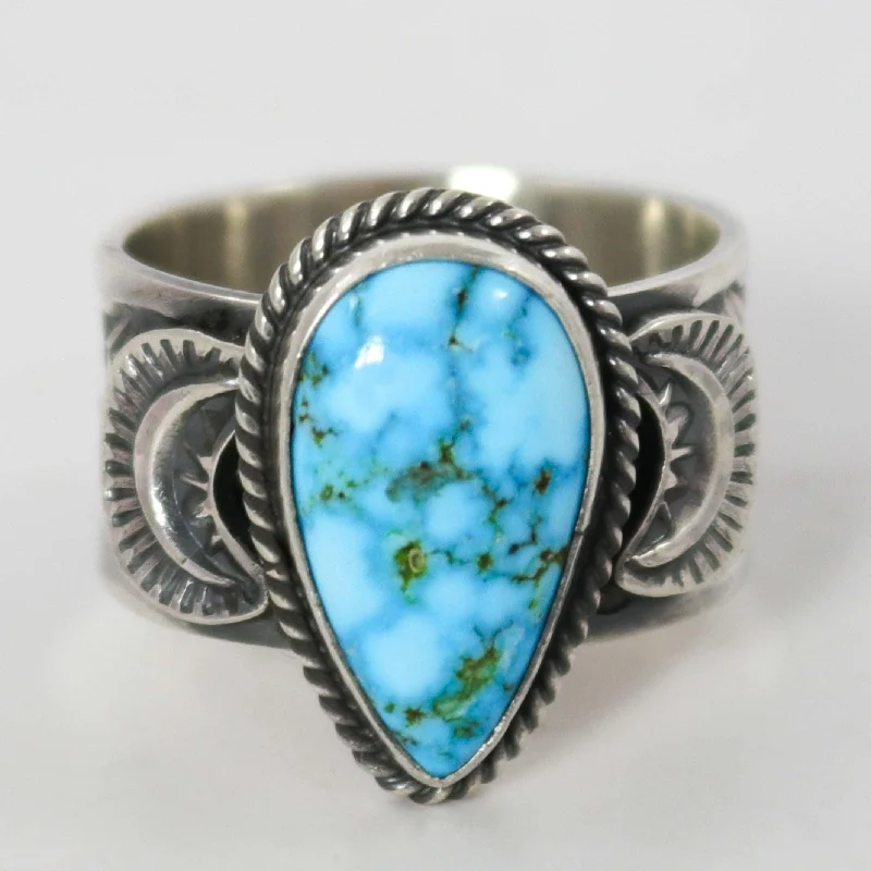 Mid-century rings-Kingman Turquoise Ring