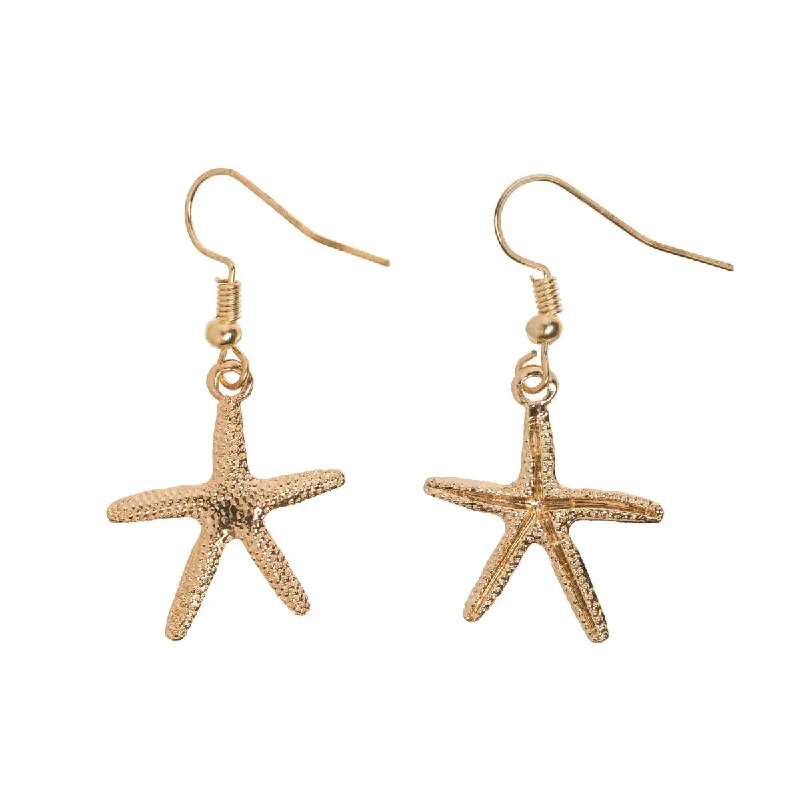 Astrology themed earrings-Deluxe Starfish Earring