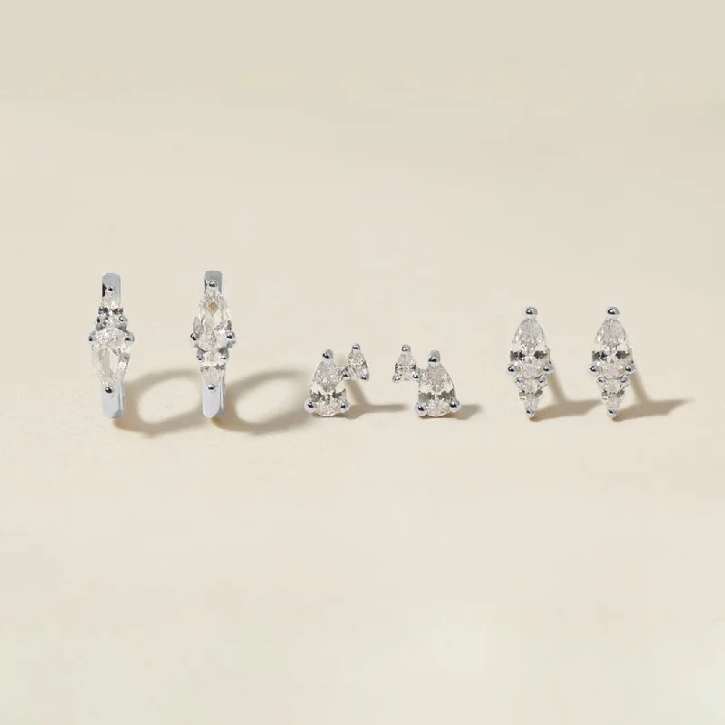 Sunstone rings-Agie 6-piece earring set