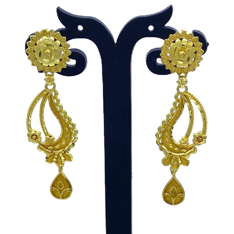 Sunstone rings-Stylish Gold Earring