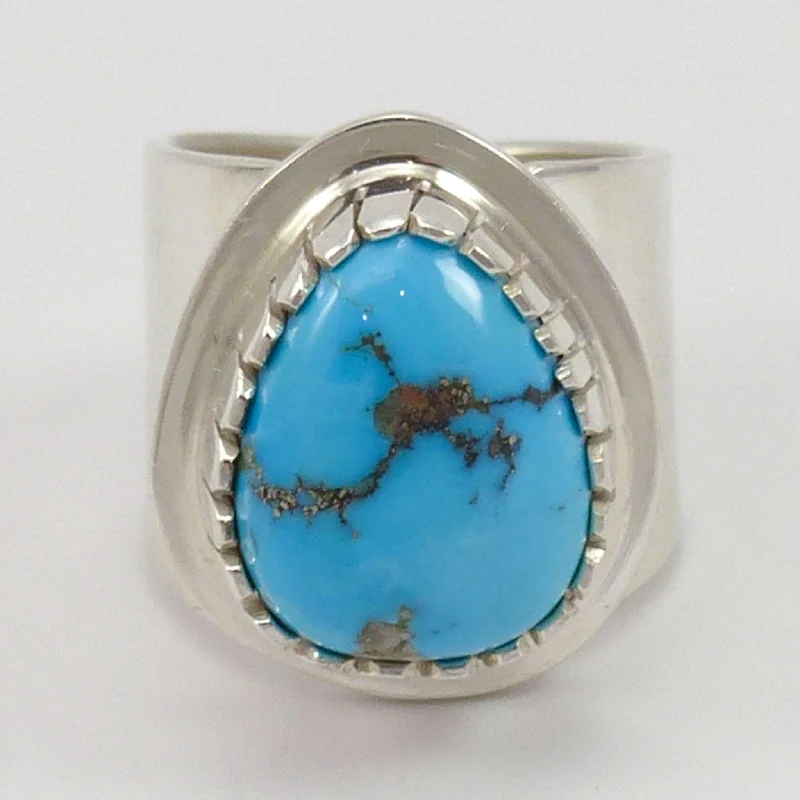 Daisy rings-Morenci Turquoise Ring