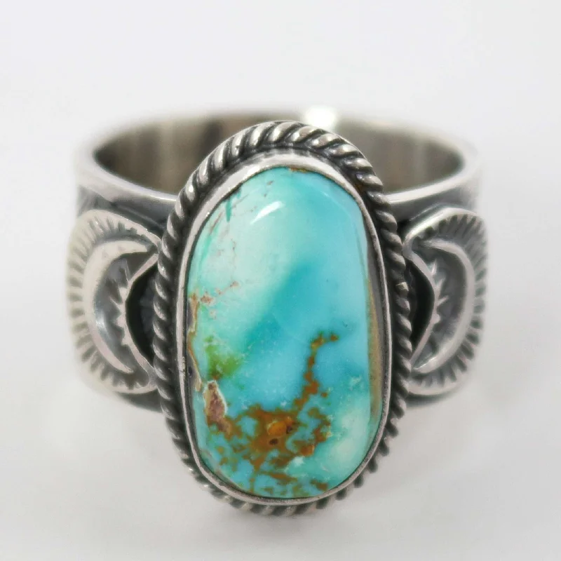 Anchor theme rings-Royston Turquoise Ring