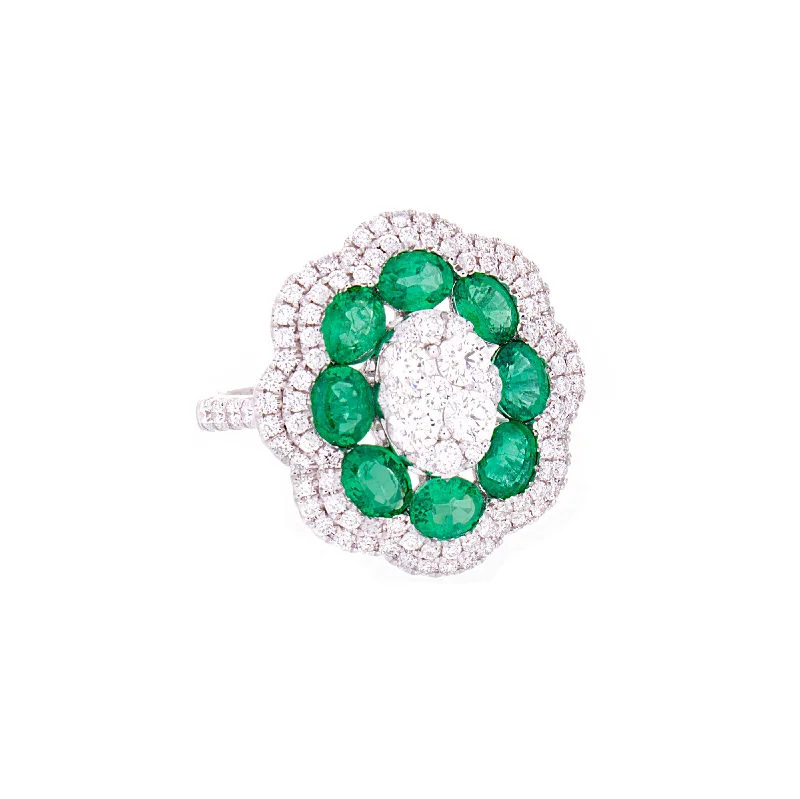 Malachite rings-Emerald Ring