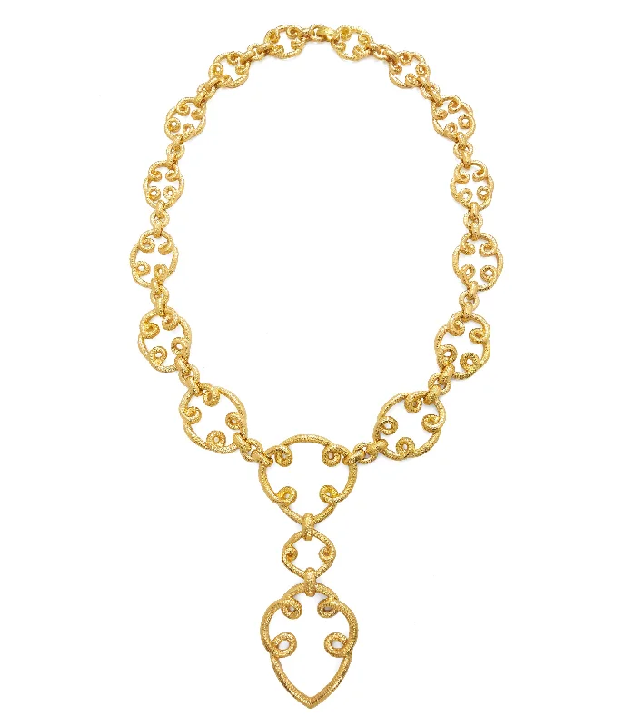 Roaring 20s necklaces-Arabesque Loop Chain Necklace