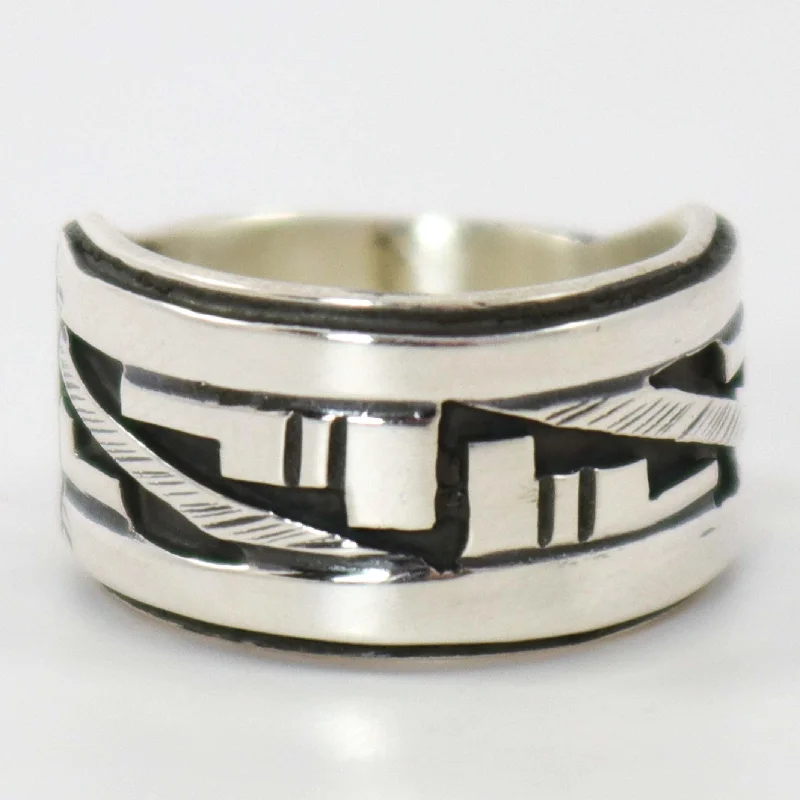 Retro wedding rings-Overlay Ring