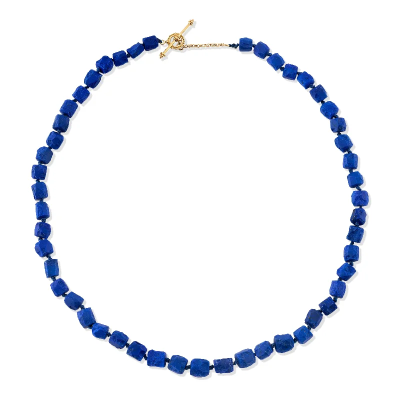 Leaf design necklaces-Lapis Delight Necklace