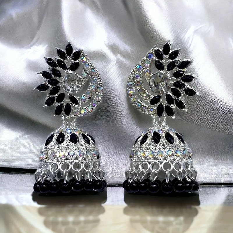 Dual-tone rings-White gold Plated Zumkha Earring