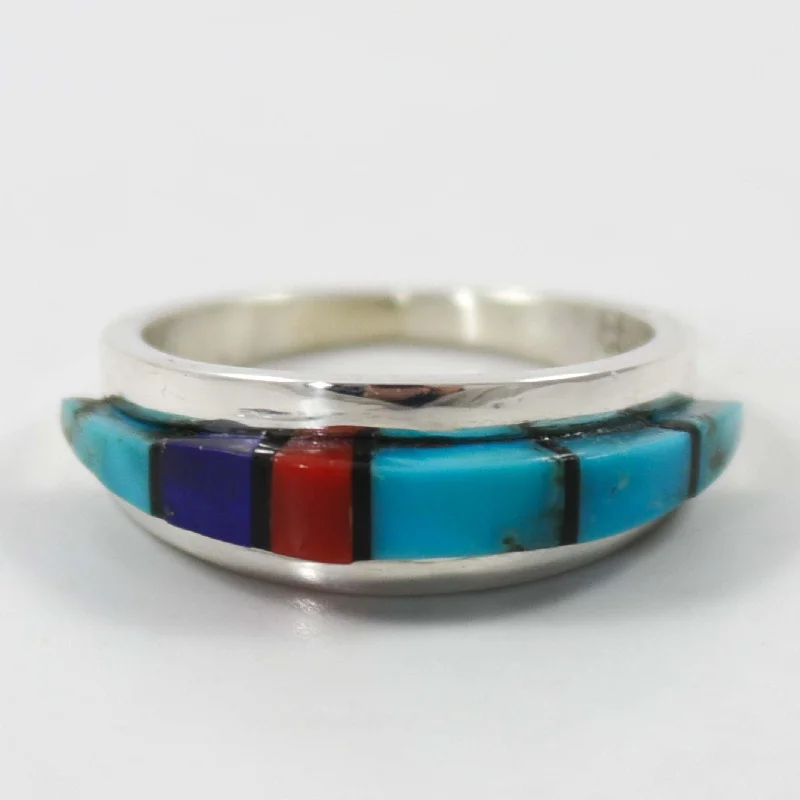 Retro lock rings-Inlay Ring