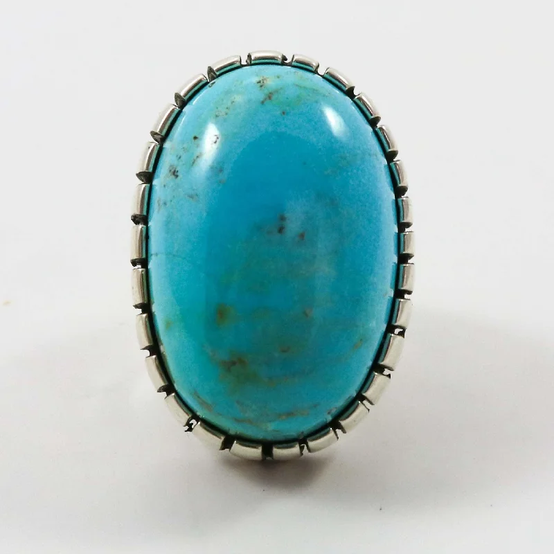 Natural form rings-Castle Dome Turquoise Ring