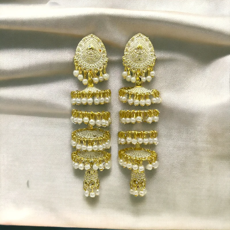 Wide stone rings-Layered  Zumkha Earring