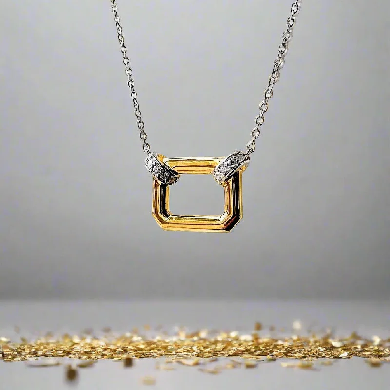 Triple-layer necklaces-Open Shape Necklace