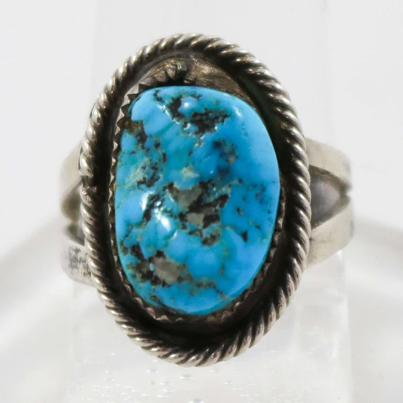 Small pearl rings-1970s Turquoise Ring