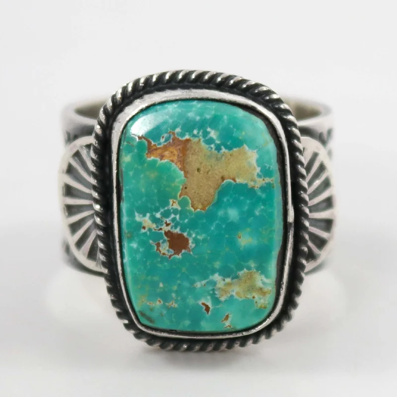 Curved band rings-Royston Turquoise Ring