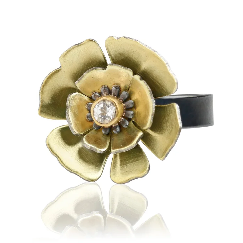 Thin stack rings-Time to Bloom Ring, Made-to-Order in your size.