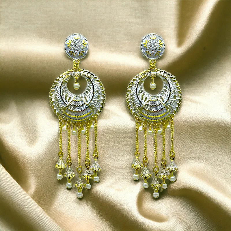 Onyx gem rings-Chandbali earring with Hanging chain and Zumkhi